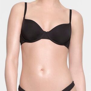 SKIMS Signature Swim Underwire bikini top Onyx 34D 9 NWT (SK0050)